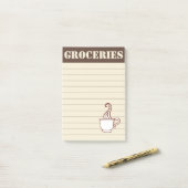 コーヒーグッズショッピングリスト投稿ItノートGift ポストイット (デスク上)