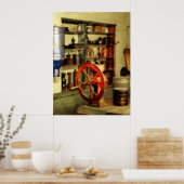 コーヒーグラインダーと砂糖 ポスター (キッチン)