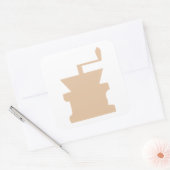 コーヒーグラインダーアート スクエアシール (封筒)