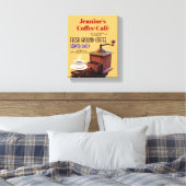 コーヒーグラインダーコーヒーカフェ8"X10" キャンバスプリント (インサイチュ (寝室))