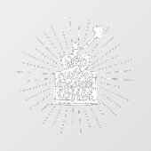 コーヒーグラインダーチョーク保レタリングCalm and Drink ウィンドウサイン (シート)