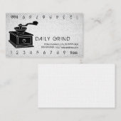 コーヒーグラインダー/ロイヤリティパンチオンテクスチャルック ロイヤリティカード (正面/裏面)