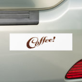 コーヒーグラウンドコーヒー - バンパーステッカー (車上)
