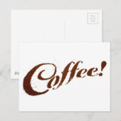 コーヒーグラウンドコーヒー ポストカード (正面/裏面)