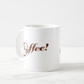 コーヒーグラウンドコーヒー – マグ (正面左)