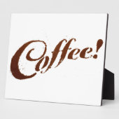 コーヒーグラウンド コーヒー - プレート フォトプラーク (側面)
