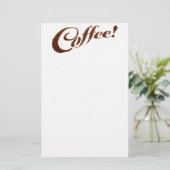 コーヒーグラウンド コーヒー メモ帳 便箋 (スタンド正面)