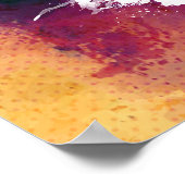 コーヒーグラフィッティラップおはようございますブダペスト! ポスター (角)