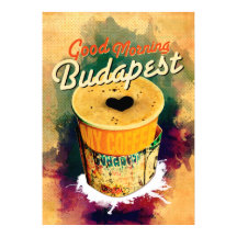 コーヒーグラフィッティラップおはようございますブダペスト！