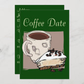 コーヒーケーキ 招待状 (正面/裏面)