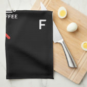 コーヒーゲージキッチンタオル – おもしろいタオル キッチンタオル (四つ折り)