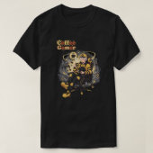 コーヒーゲーマー アニメ少年 イエローエステティックアート Tシャツ (デザイン正面)