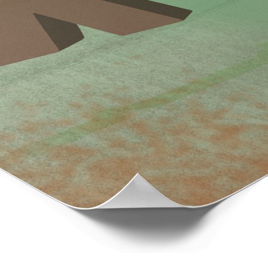 コーヒーゲームおもしろいタイムレトロスタイルアート ポスター (角)