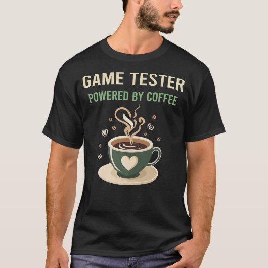 コーヒーゲームテスターで動く Tシャツ (正面)