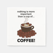 コーヒーコおもしろいーヒージャーコーヒーパーティー スタンダードカクテルナプキン (正面)