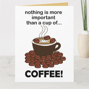 コーヒーコおもしろいーヒー好きコーヒー カード
