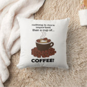 コーヒーコおもしろいーヒー好きコーヒー クッション (ブランケット)