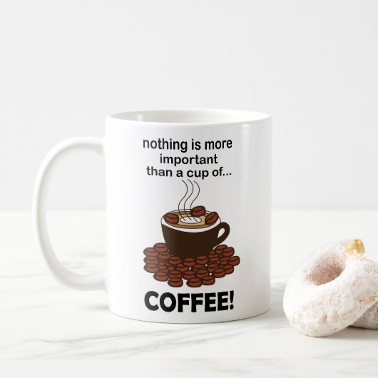 コーヒーコおもしろいーヒー好きコーヒー コーヒーマグカップ (ドーナツ)