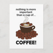 コーヒーコおもしろいーヒー好きコーヒー ポストカード (正面)