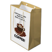 コーヒーコおもしろいーヒー好きコーヒー ミディアムペーパーバッグ (裏面アングル)