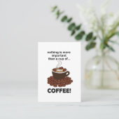 コーヒーコおもしろいーヒー好きコーヒー 名刺 (スタンド正面)