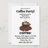 コーヒーコおもしろいーヒー好きコーヒー 招待状 (正面)