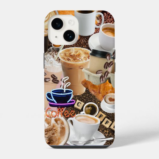 コーヒーコラージュの電話ケース iPhoneケース (裏面)