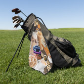 コーヒーコラージュゴルフタオル ゴルフタオル (グリーン)