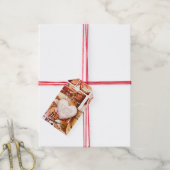 コーヒーコラージュハートラブギフトラベル ギフトタグ (より糸付き)