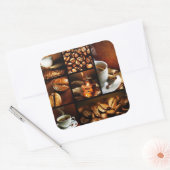 コーヒーコラージュ2 スクエアシール (封筒)