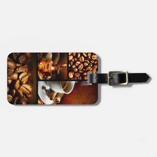 コーヒーコラージュ2 ラゲッジタグ (正面横)
