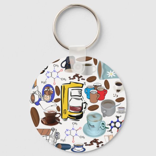コーヒーコラージュ キーホルダー (正面)