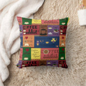 コーヒーコラージュ クッション (ブランケット)