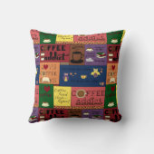 コーヒーコラージュ クッション (裏面)