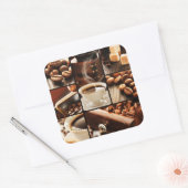 コーヒーコラージュ スクエアシール (封筒)