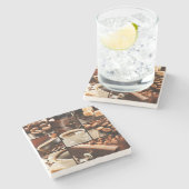 コーヒーコラージュ ストーンコースター (横)