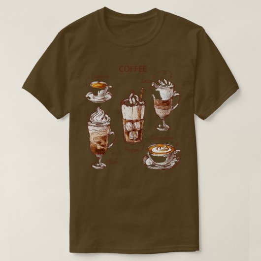 コーヒーコレクション Tシャツ (デザイン正面)