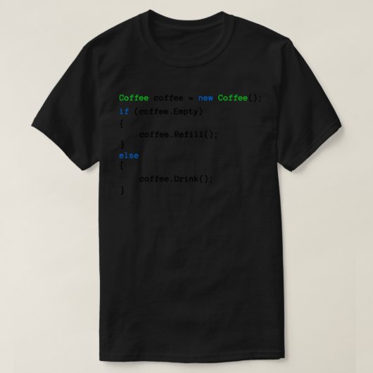 コーヒーコード Tシャツ (デザイン正面)