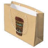 コーヒーコーヒーの引用文で全てが良くなる ラージペーパーバッグ (裏面アングル)