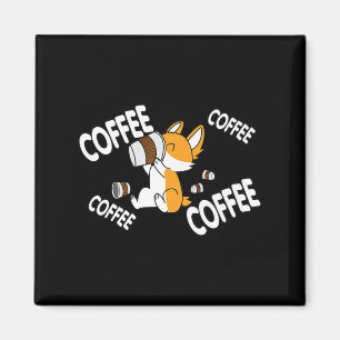 コーヒーコーヒーコーギプレミアム マグネット