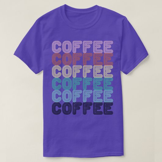コーヒーコーヒーコーヒーの手紙 Tシャツ (デザイン正面)