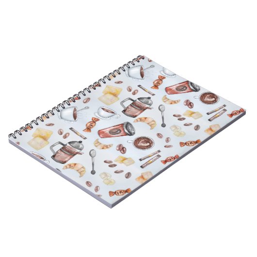 コーヒーコーヒーコーヒーコーヒーコーヒーコーヒーカフェイン ノートブック (左側)