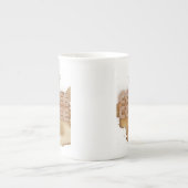 コーヒーコーヒーコーヒーコーヒーコーヒーホワイトマグカップ ボーンチャイナマグカップ (正面)