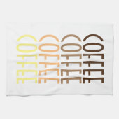 コーヒーコーヒーコーヒーコーヒーコーヒー キッチンタオル (横)