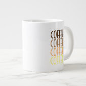 コーヒーコーヒーコーヒーコーヒーコーヒー ジャンボコーヒーマグカップ (正面右)