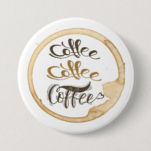 コーヒーコーヒーコーヒーコーヒーボタン 缶バッジ