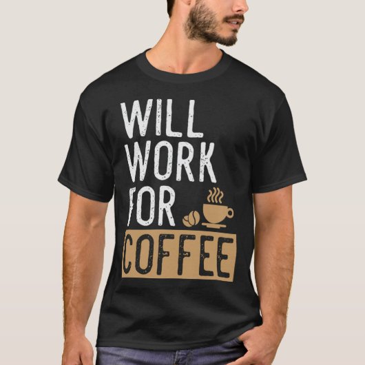 コーヒーコーヒー好きのことわざホットキャットに出展 Tシャツ (正面)