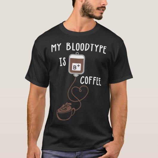 コーヒーコーヒー愛好家おもしろい Tシャツ (正面)