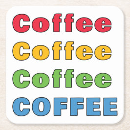 コーヒーコーヒー スクエアペーパーコースター