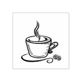 コーヒーゴム印 ラバースタンプ (インプリント)